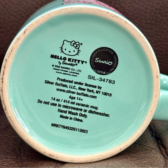 Hello Kitty in Bunny Suit with Rabbit 14oz Ceramic Easter Mug - Picture 10 of 10